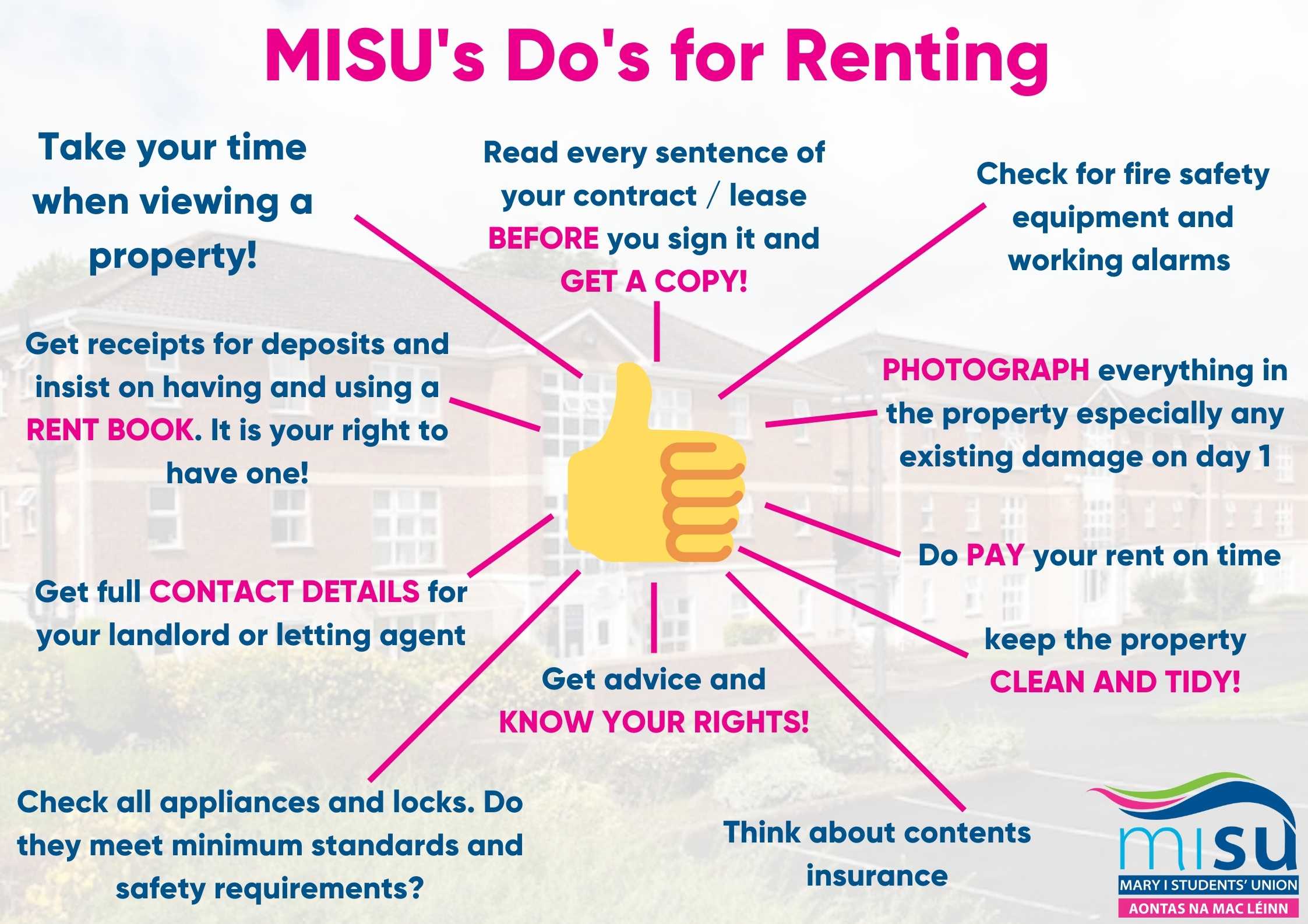 MISUs Dos for Renting