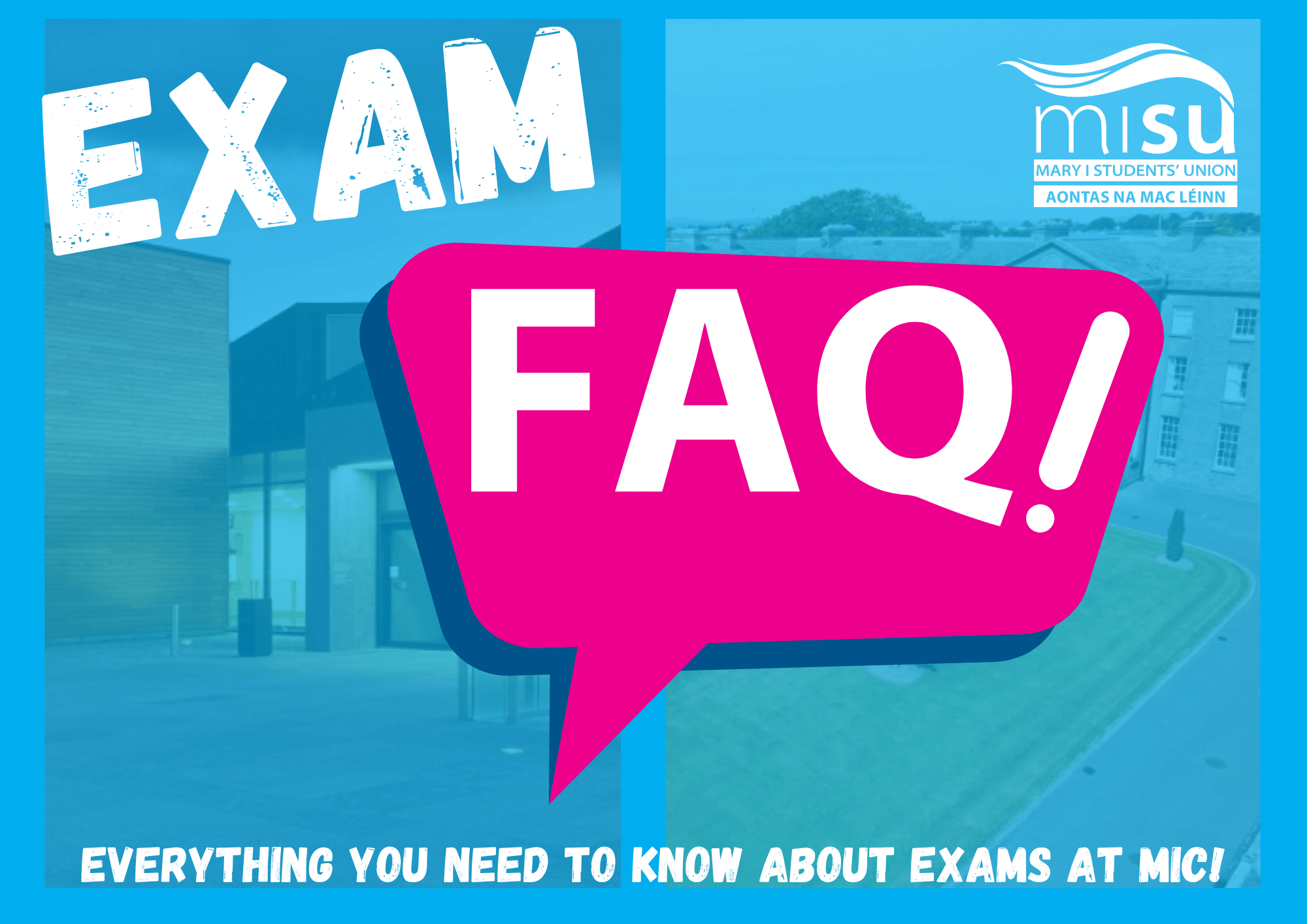 Exam FAQ banner